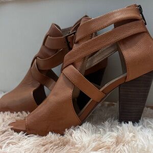 Steve Madden Women's Brown Strappy High Heel Sandals
